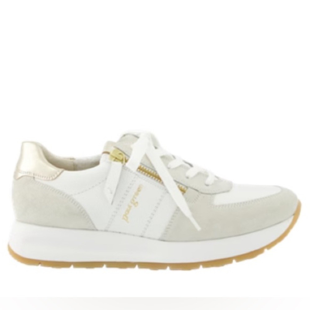 White combo leather Sneakers with zipper
Never Worn, in Box